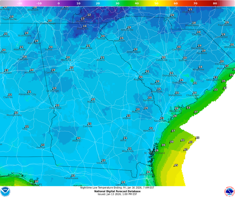 Freezing weather coming to Georgia. Where should your thermostat be set?