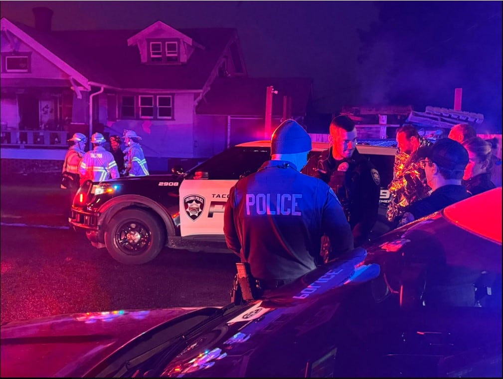 Three stabbed, house set on fire during assault in Tacoma