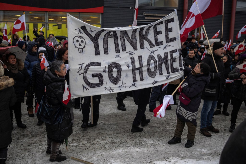 Greenlanders protest Trump’s demand for the island to become part of the US. REUTERS