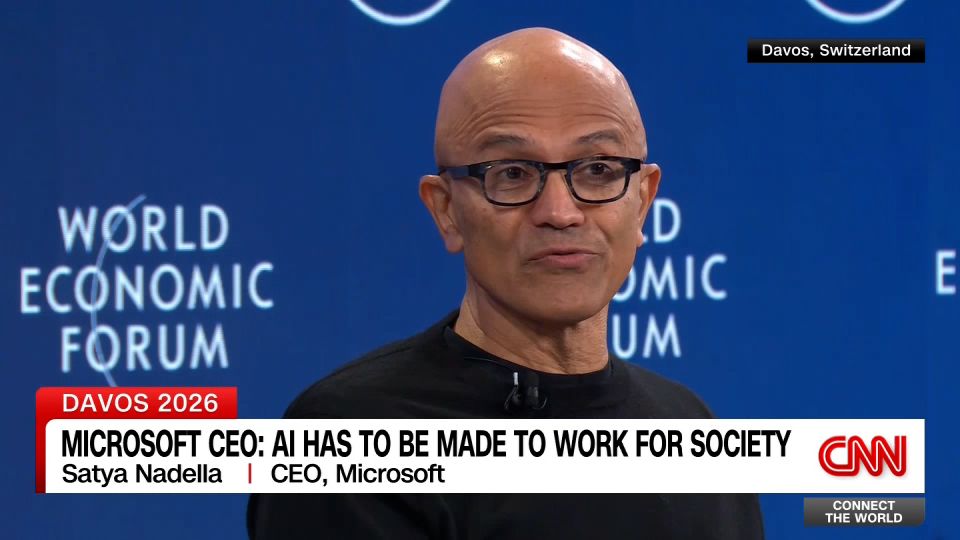 Microsoft CEO says AI needs to work for society