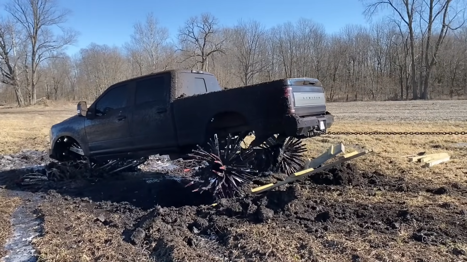 We built spiked wheels for a $100,000 truck - they didn’t last 5 minutes