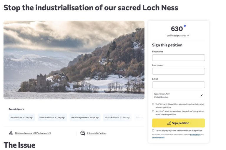 Loch Ness monster under threat as locals start petition against ...