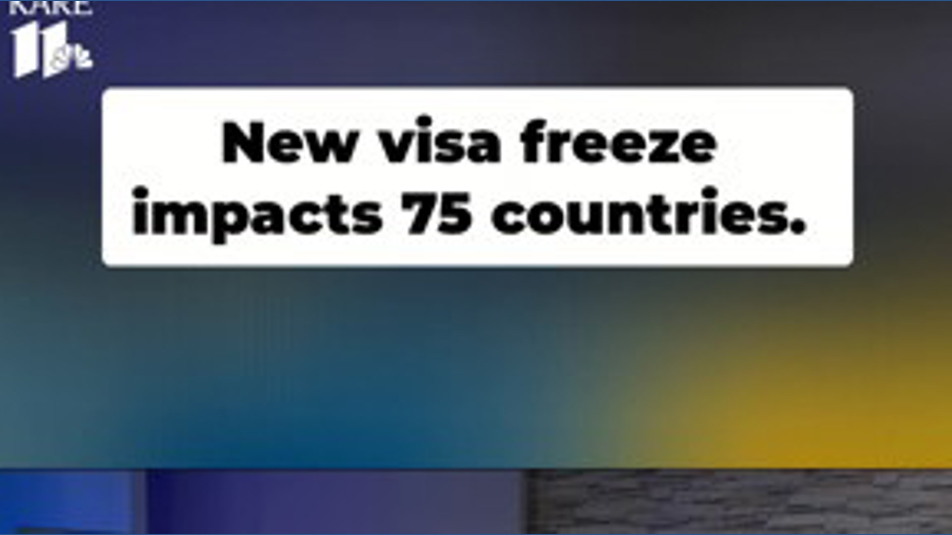 Visa freeze to impact 75 countries