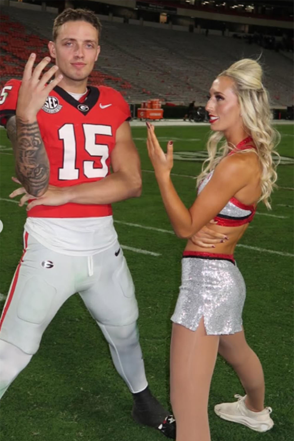 Carson Beck’s sister steals spotlight at national championship game