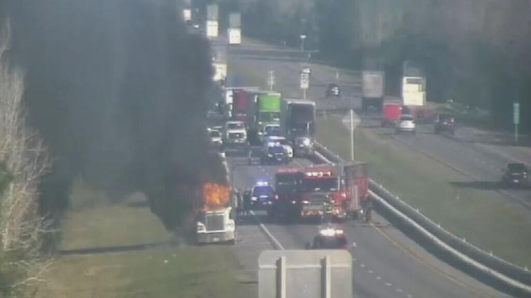 Semi-truck fire shuts down part of Florida’s Turnpike in Osceola County