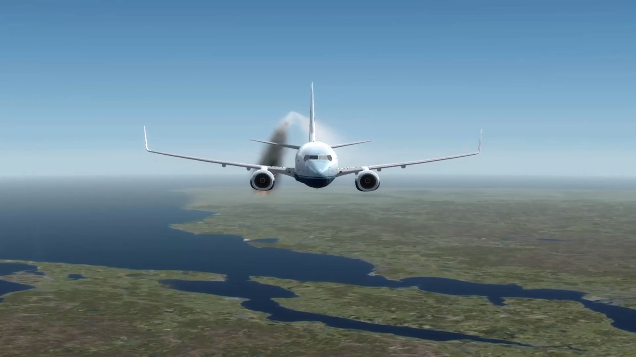 What happens when the autopilot gives up during an engine failure