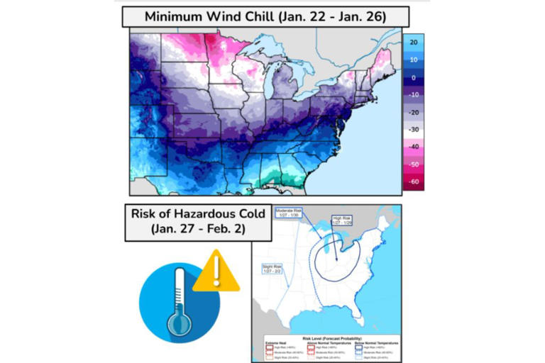 Polar vortex update: Map shows states facing extreme cold