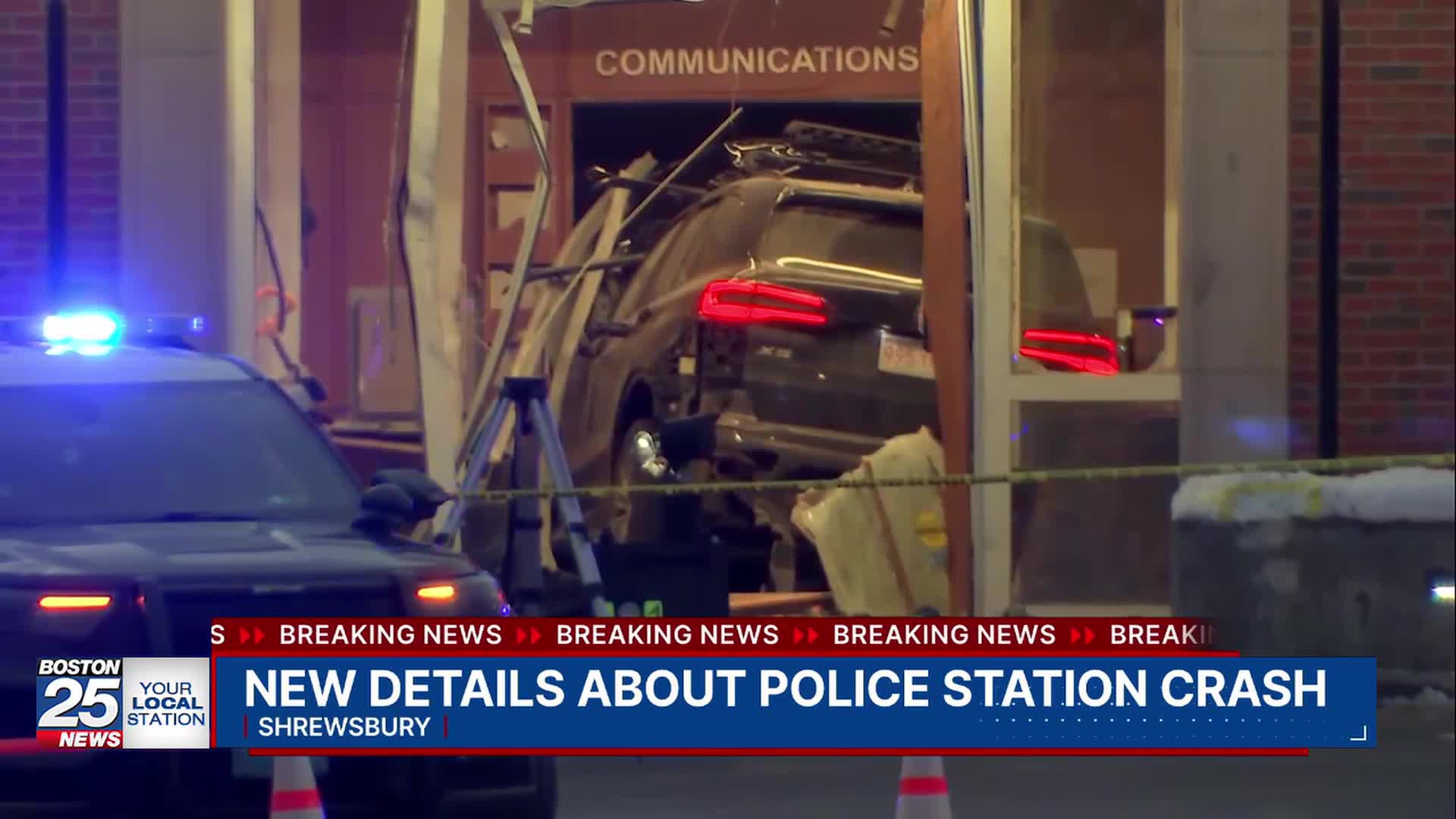 'Sorry': Man accused of ramming SUV into Mass. police station ...