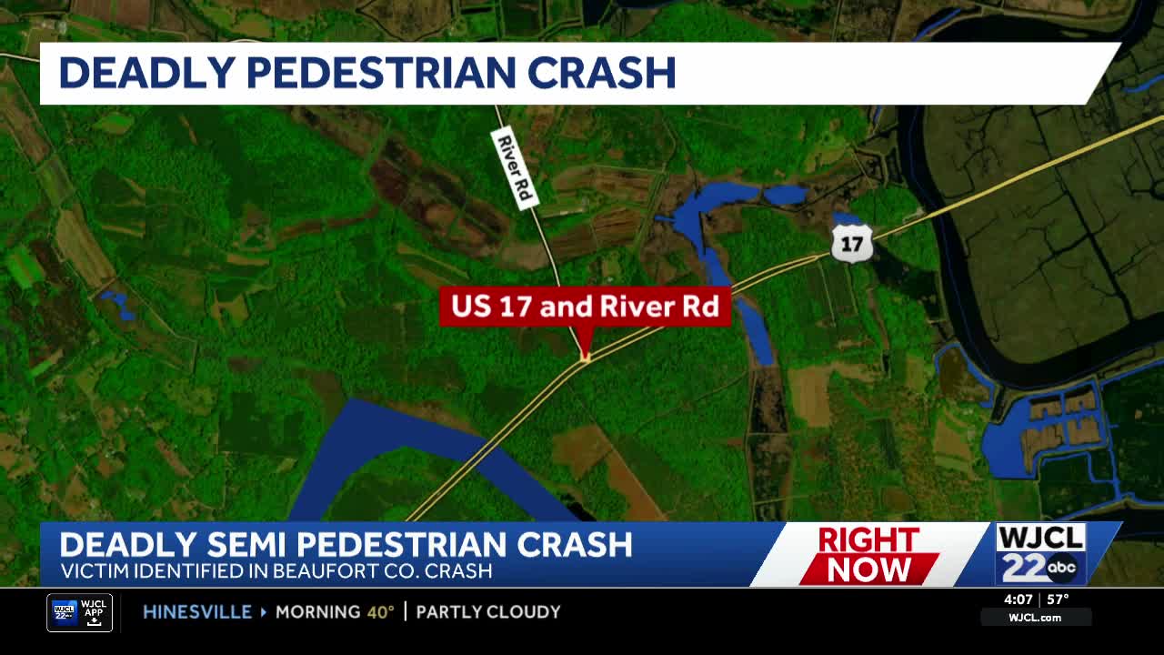 Pedestrian hit by tractor-trailer in Beaufort County