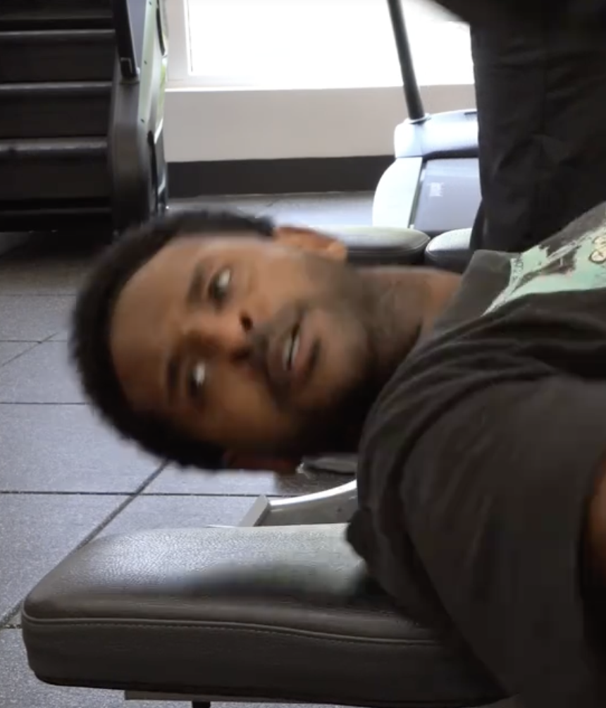When you haven't seen your gym crush in a while