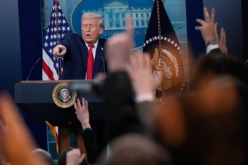 الرئيس الأمريكي دونالد ترامب Julia Demaree Nikhinson/ AP