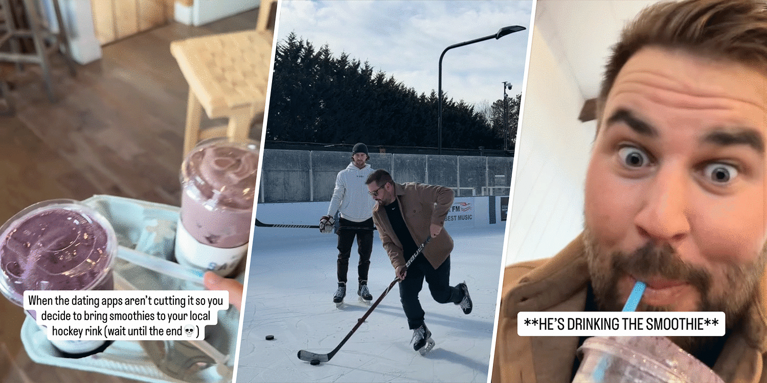 Inspired by 'Heated Rivalry,' man takes smoothies to a hockey rink ...