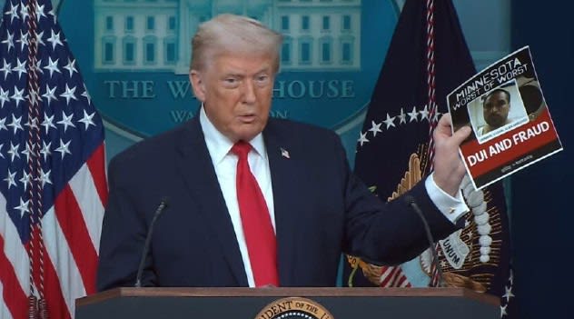 Rough characters: Trump displays mugshots of Minnesota detainees as ICE ...