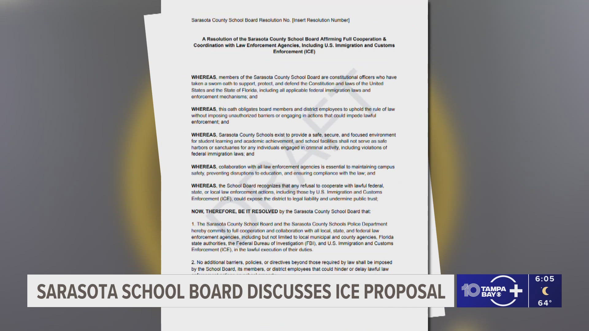 Sarasota County Schools passes resolution reaffirming cooperation with ...