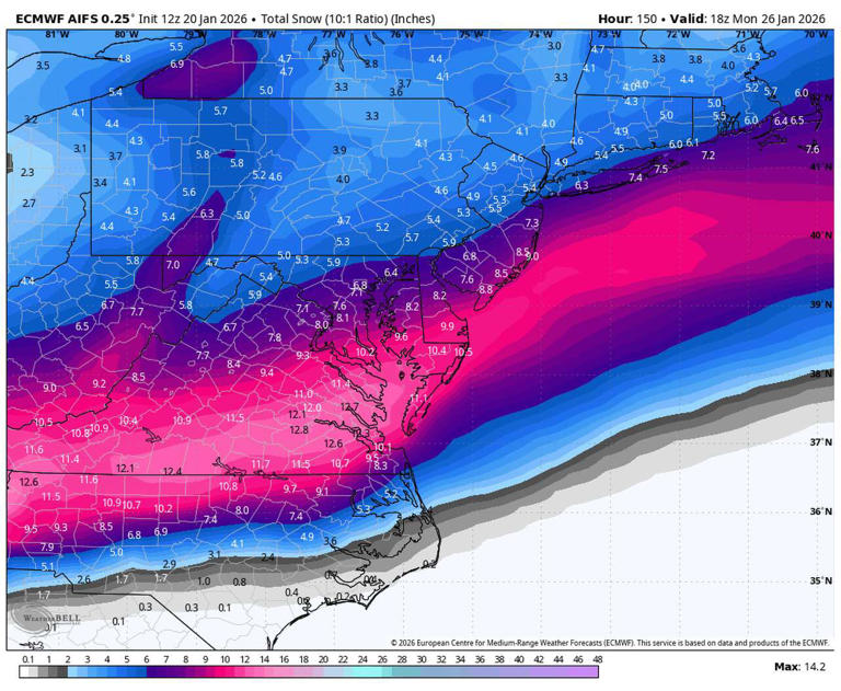 How much snow will Connecticut see this weekend? A look at the forecast ...