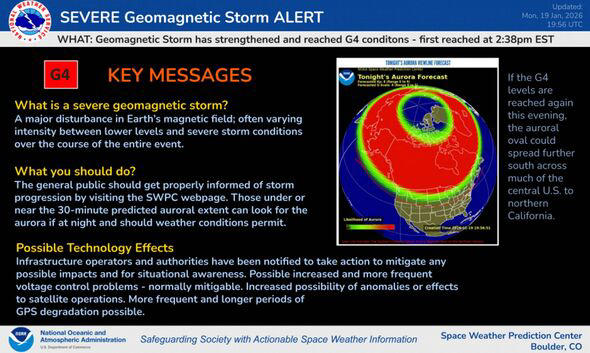 Largest ever solar storm mapped as it lights up US skies tonight