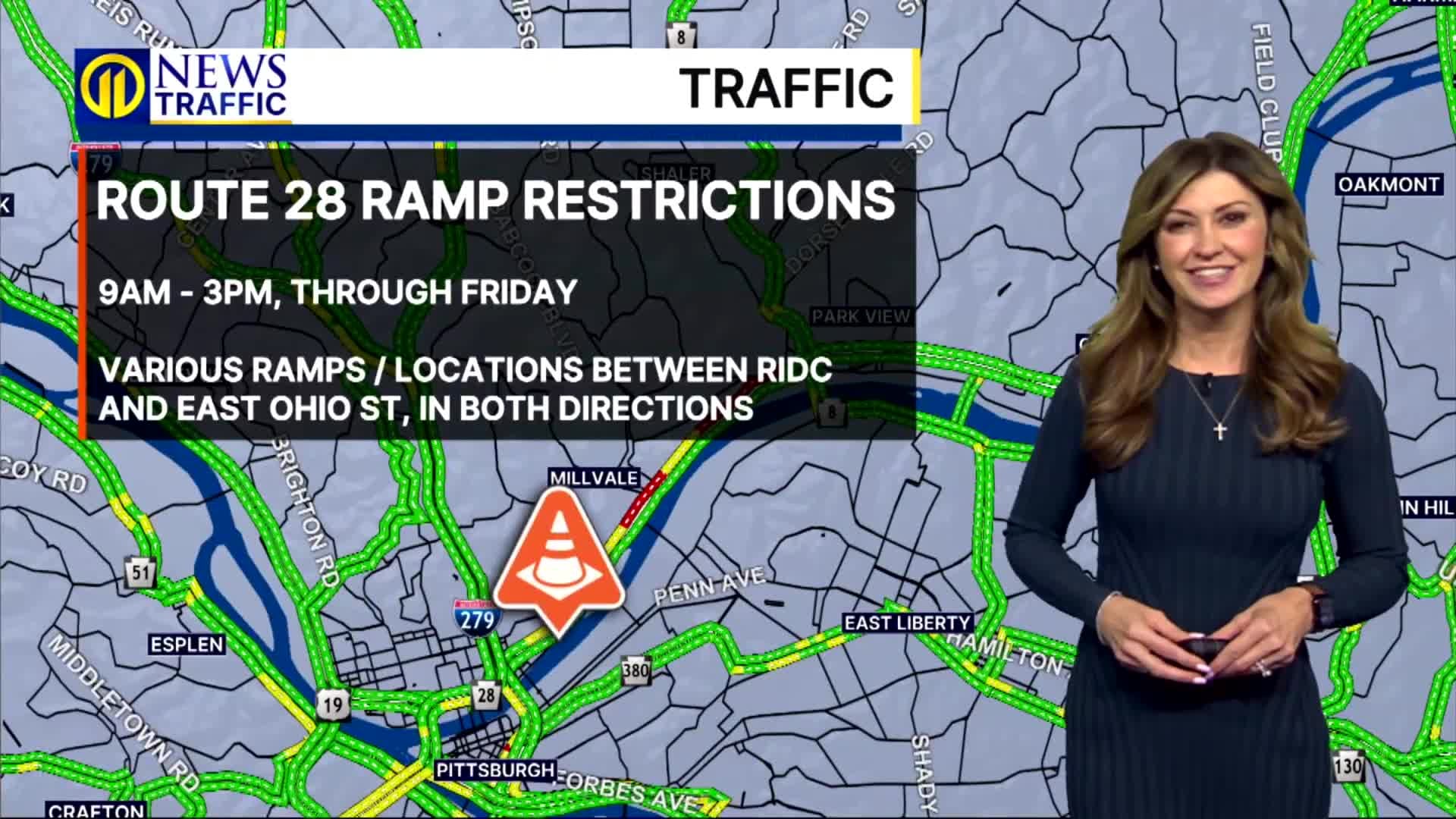 Ramp restrictions planned for Route 28 in Allegheny County this week