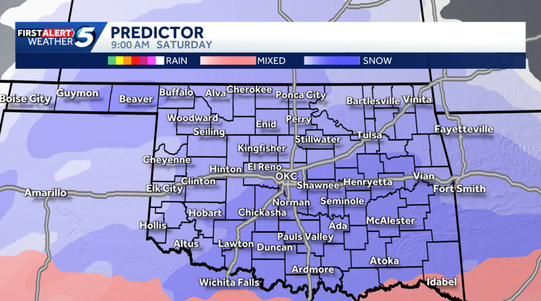 Timeline: Winter storm watch issued for most of Oklahoma ahead of ...