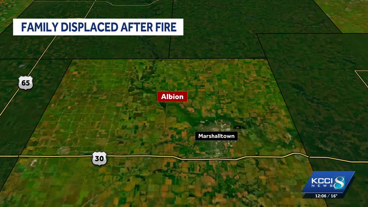 Family displaced after fire damages home in Marshall County