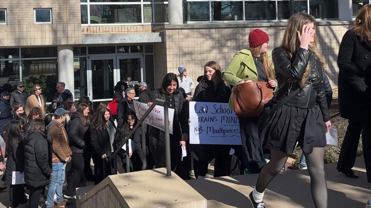 U of A students stage walkout in protest over law school dean's offer ...