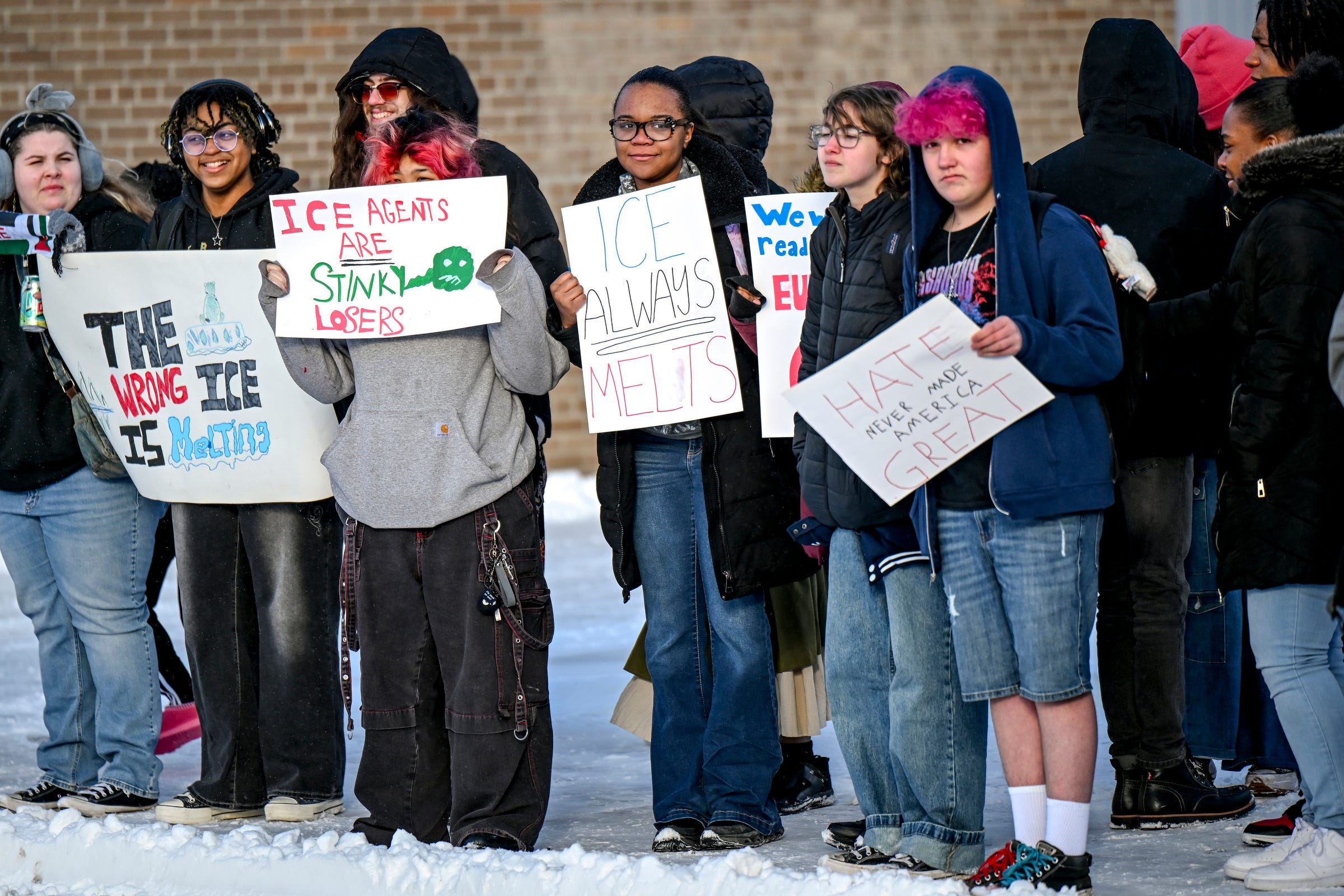 Waverly High students hold walkout in protest of ICE tactics