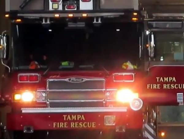 Tampa fire crews battle early morning blaze on Waterman Ave