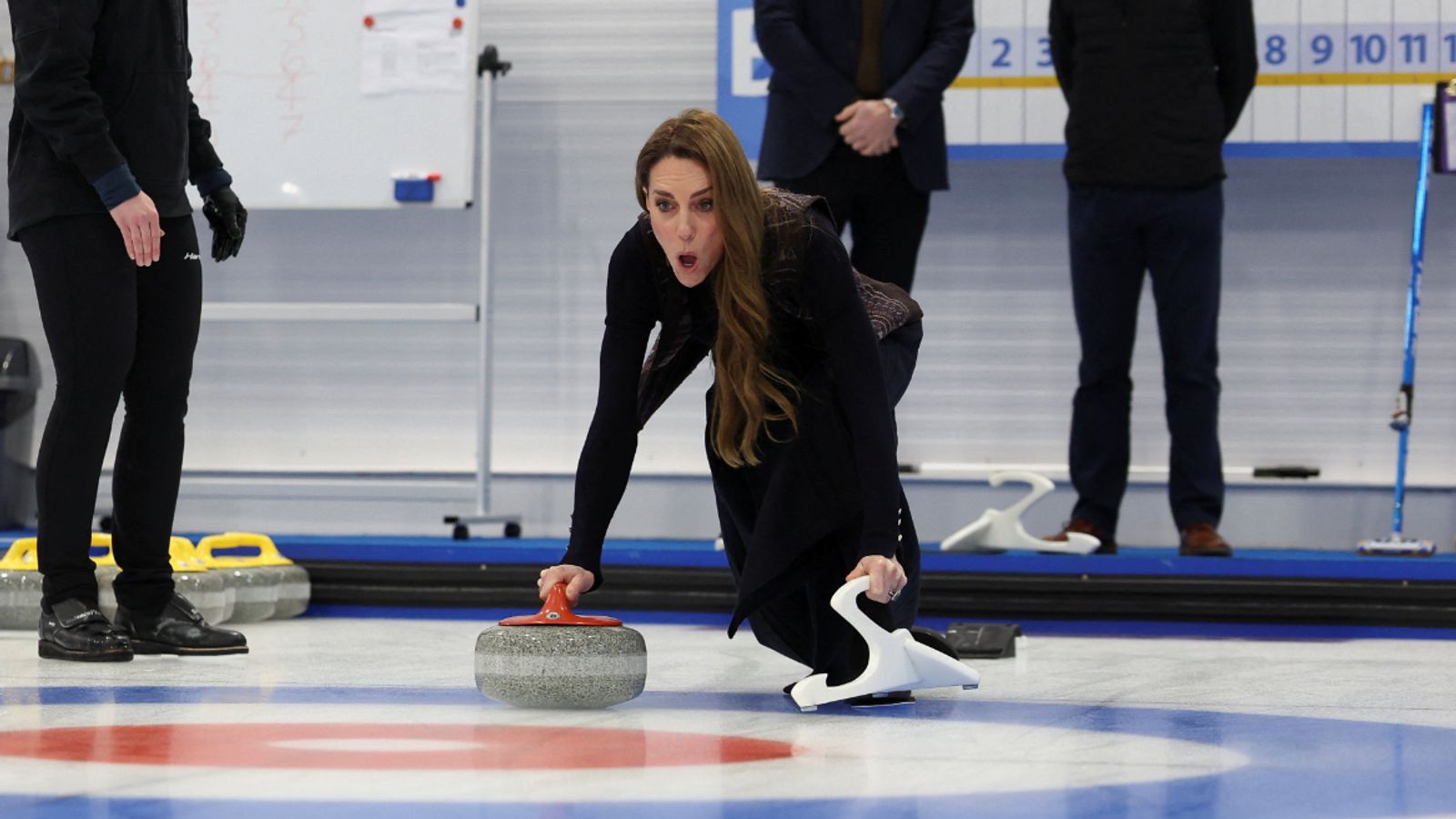 William and Kate go curling in Stirling