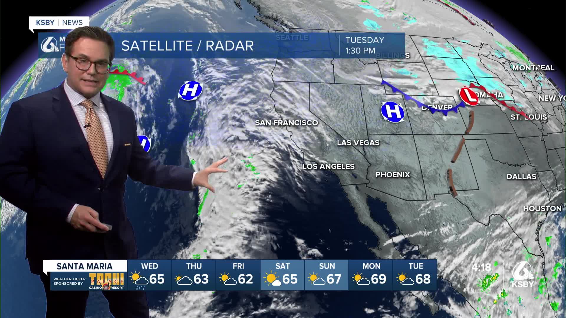 Cool weather with light shower chances and areas of drizzle possible