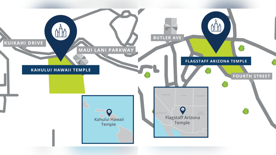 Church of Jesus Christ of Latter-day Saints announces locations for temples in Hawaii and Arizona<br><br>