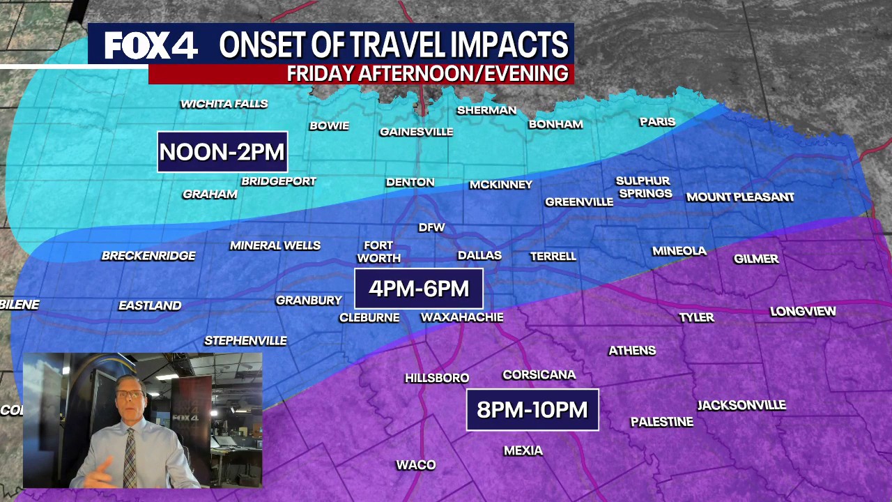 Tuesday weather briefing ahead of North Texas winter storm