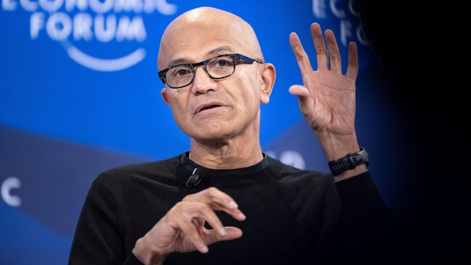 Microsoft CEO Satya Nadella sends rare warning on AI at Davos, says ...