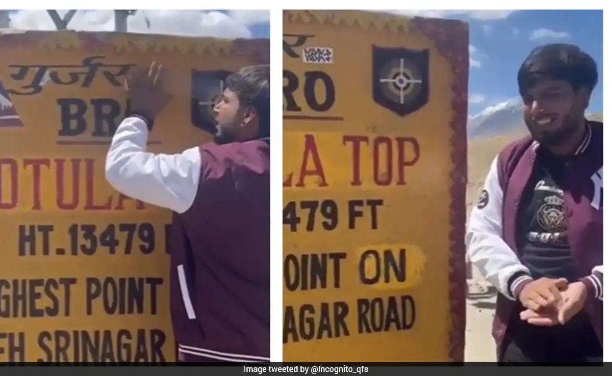Video: Haryana man, driving Thar, sticks 'Gurjar' sticker at Fotu La ...