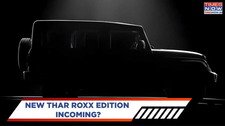 Mahindra Thar Roxx officially teased - new edition or update coming soon?