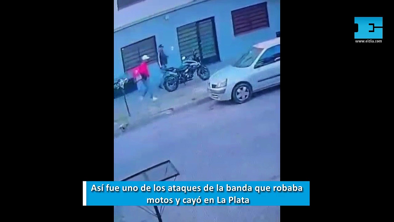 Así fue uno de los ataques de la banda que robaba motos y cayó en La Plata