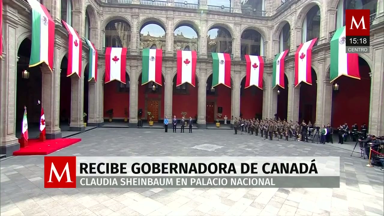 Claudia Sheinbaum recibe en Palacio Nacional a la gobernadora general ...