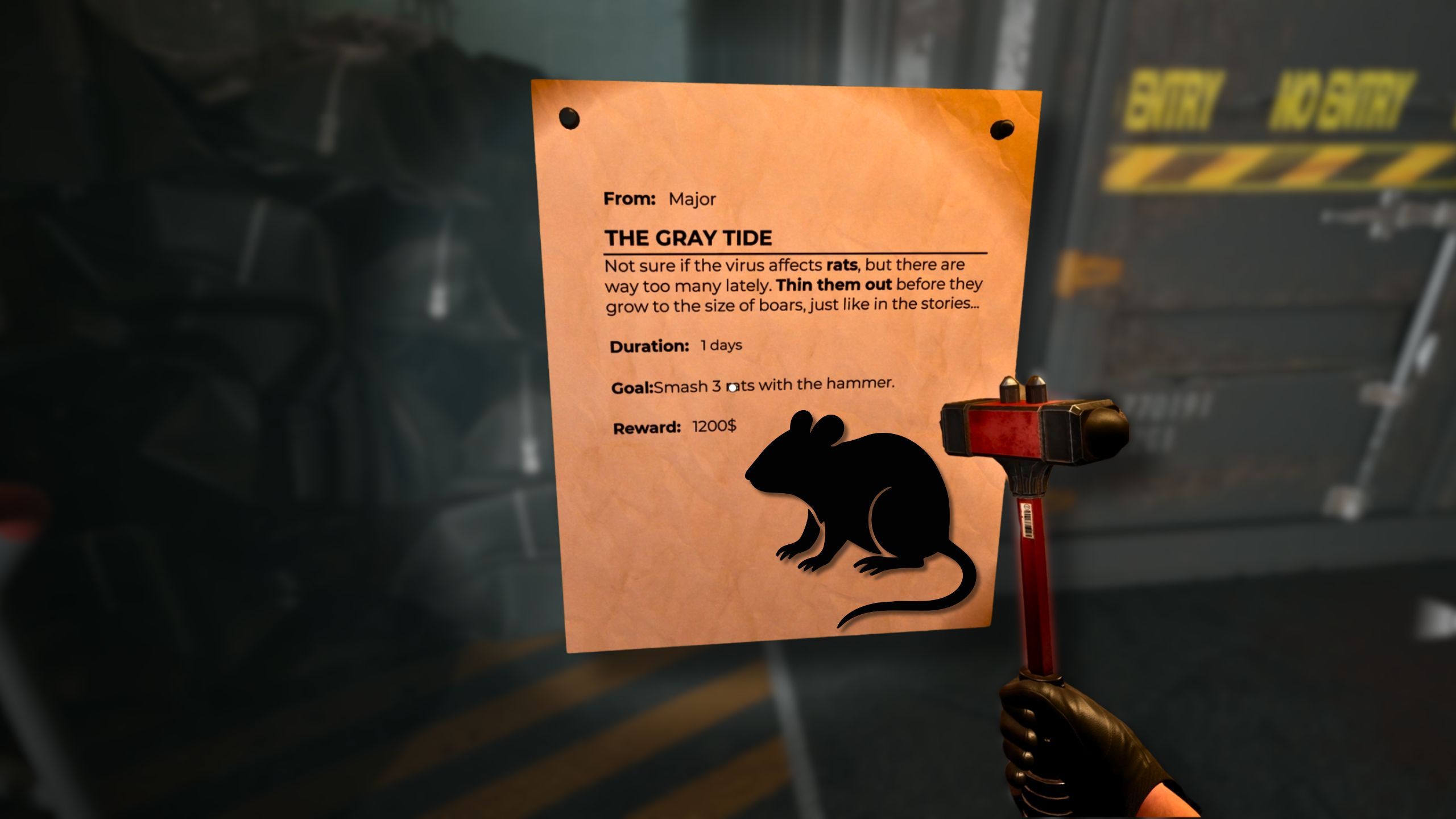 Where to find rats (Gray Tide quest) in quarantine zone: The last check