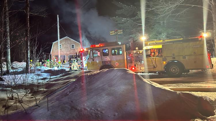 Crews battle fire at Sebec animal rescue shelter