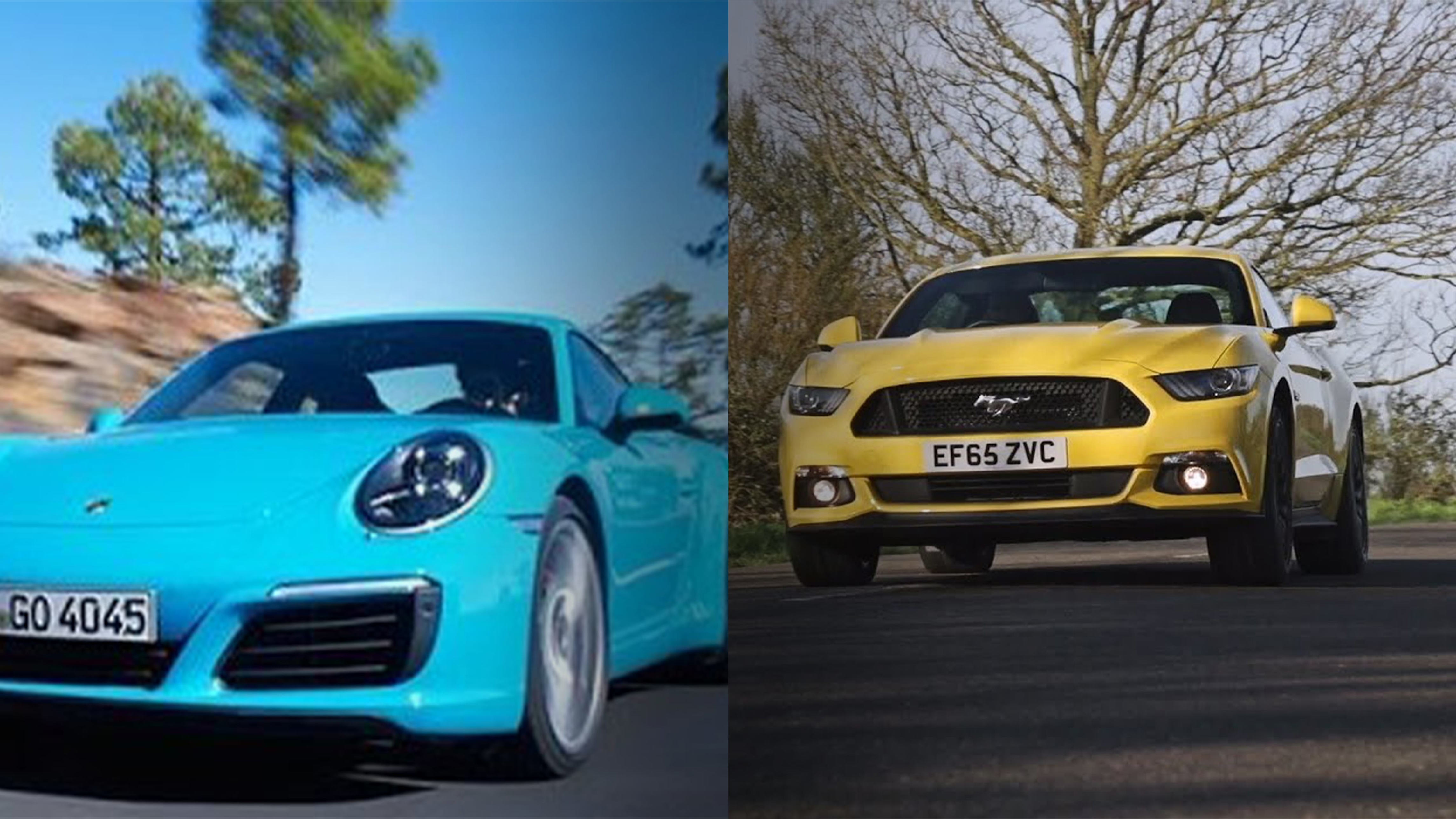 Porsche 911 Carrera S vs Ford Mustang 5.0 GT
