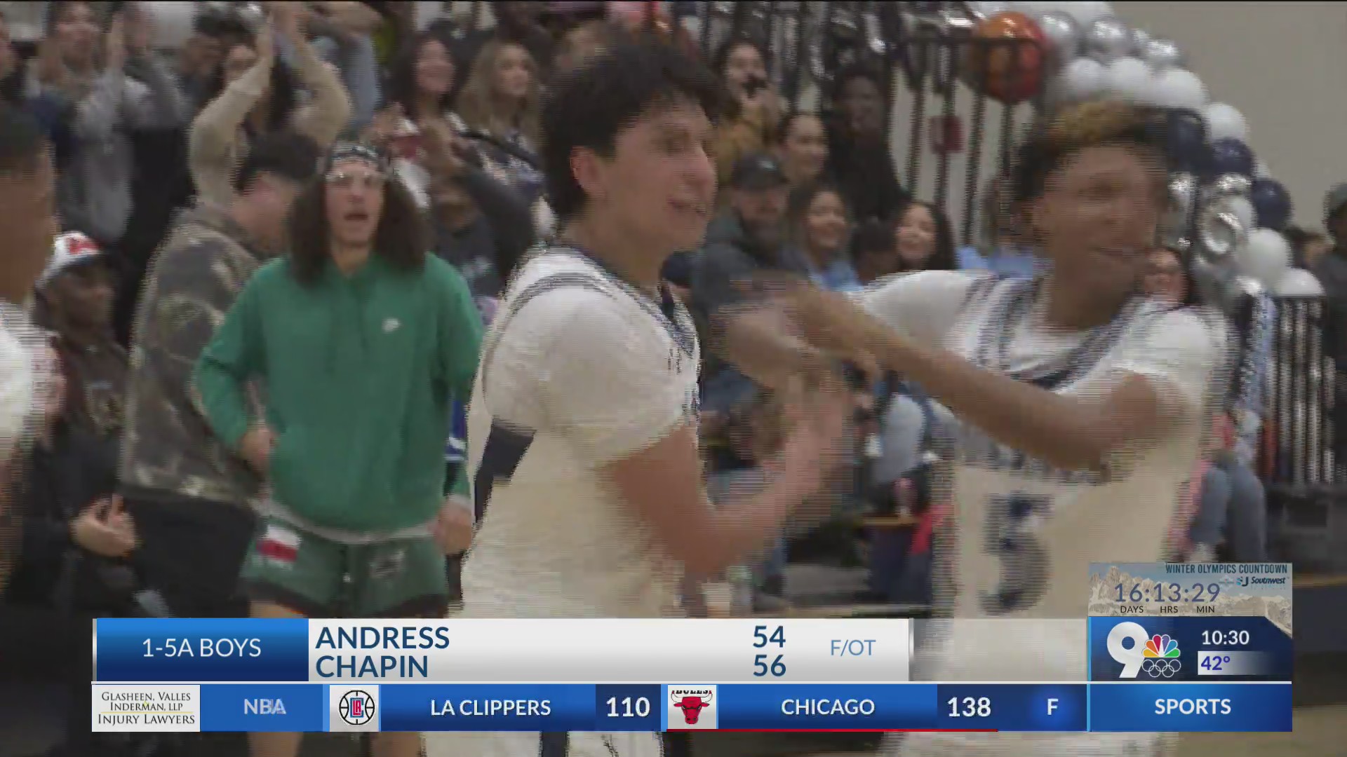 Tuesday night hoops: Chapin boys beat Andress 56-54 in overtime