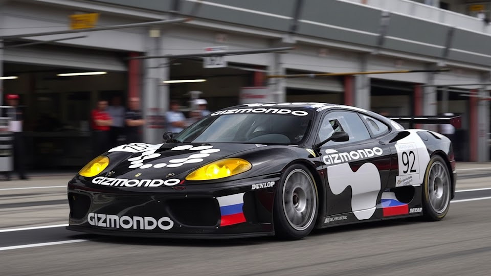 This Ferrari 360 race car is loud and glorious