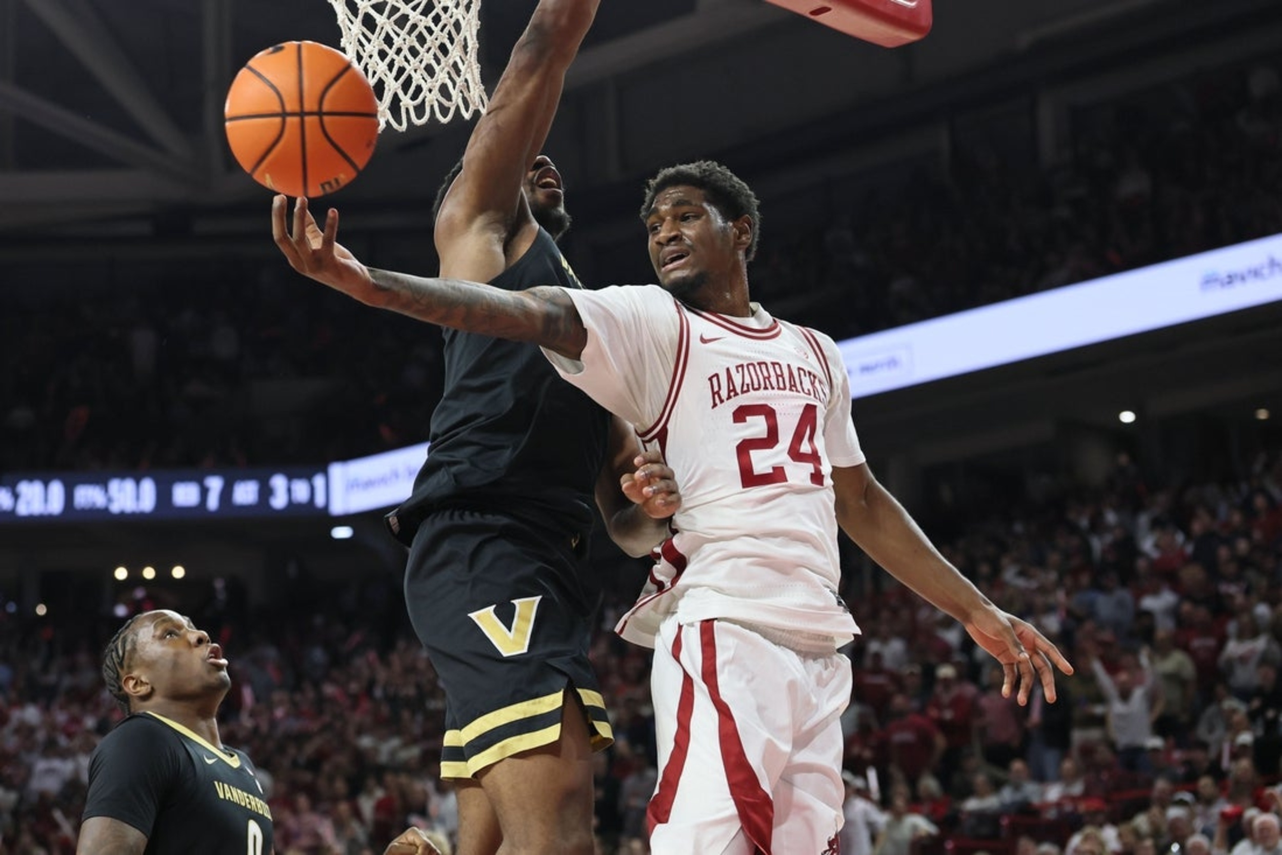 Darius Acuff Jr. stars as No. 20 Arkansas blasts No. 15 Vanderbilt