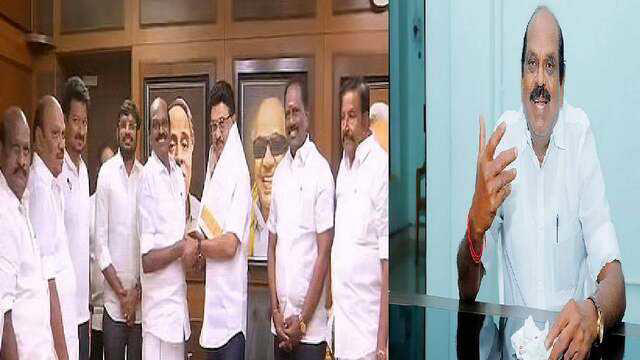 Former AIADMK minister R Vaithilingam joins DMK