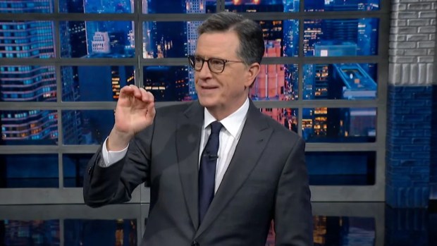 Stephen Colbert's studio audience erupts in boos over anniversary of ...