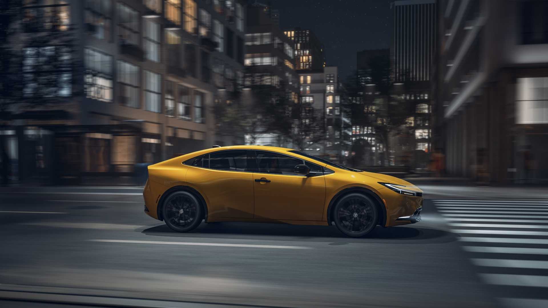 Side profile shot of a 2026 Toyota Prius