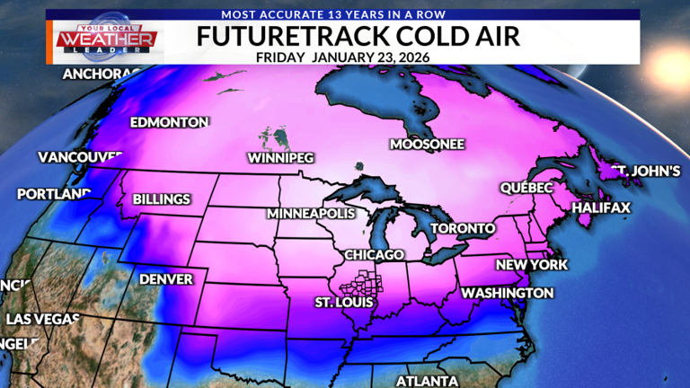 Weather now: A warm up today, arctic cold and even snow likely this weekend
