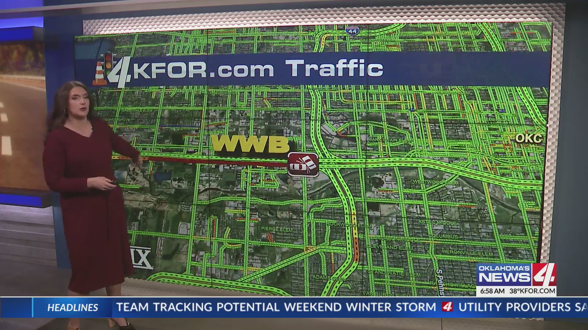 Multiple crashes delaying traffic in Oklahoma City metro