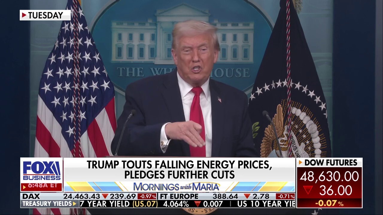 Trump touts energy dominance as gas price forecast to dip below $3