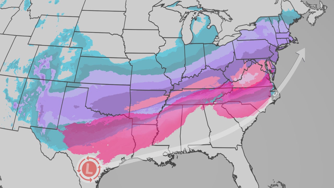 Massive winter storm to target over 180 million from Texas to New England with potentially damaging ice, heavy snow<br><br>