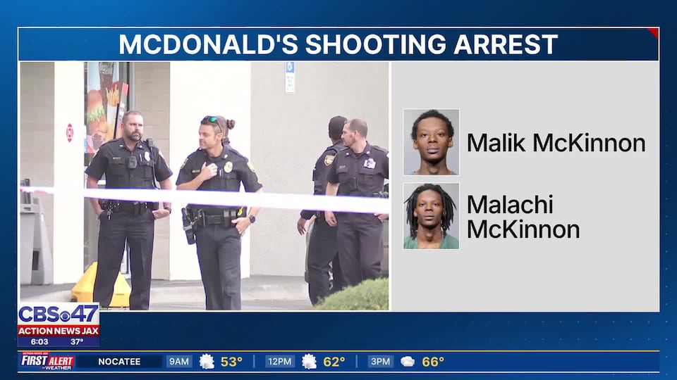 Brothers arrested in shooting at Northside Jacksonville McDonald's