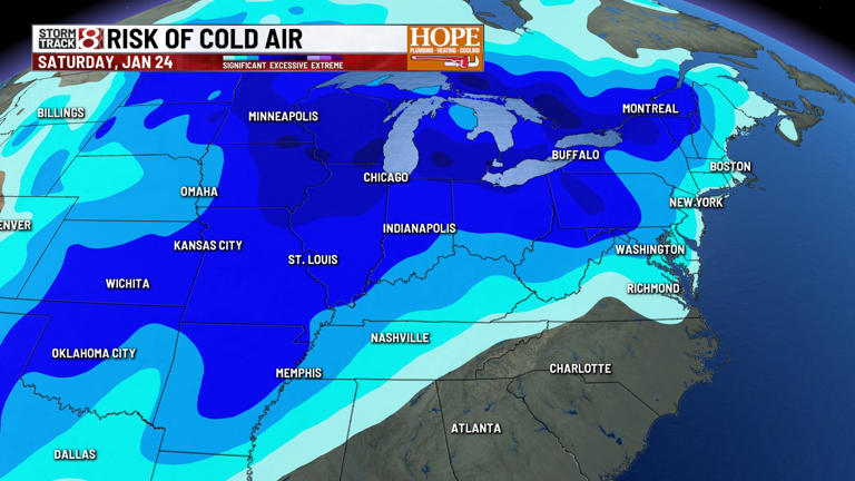 Arctic air to bring frigid temperatures and snow this weekend | Jan. 21 ...